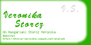 veronika storcz business card